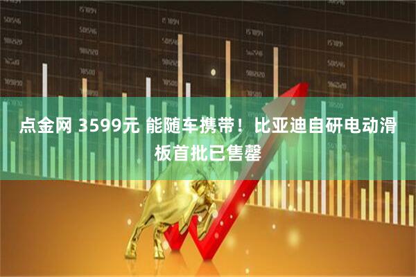 点金网 3599元 能随车携带！比亚迪自研电动滑板首批已售罄
